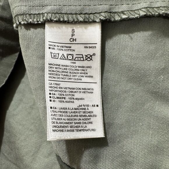 Old Navy Women's Small Full Zip Military Jacket Green Camouflage Patterned - Picture 4 of 12